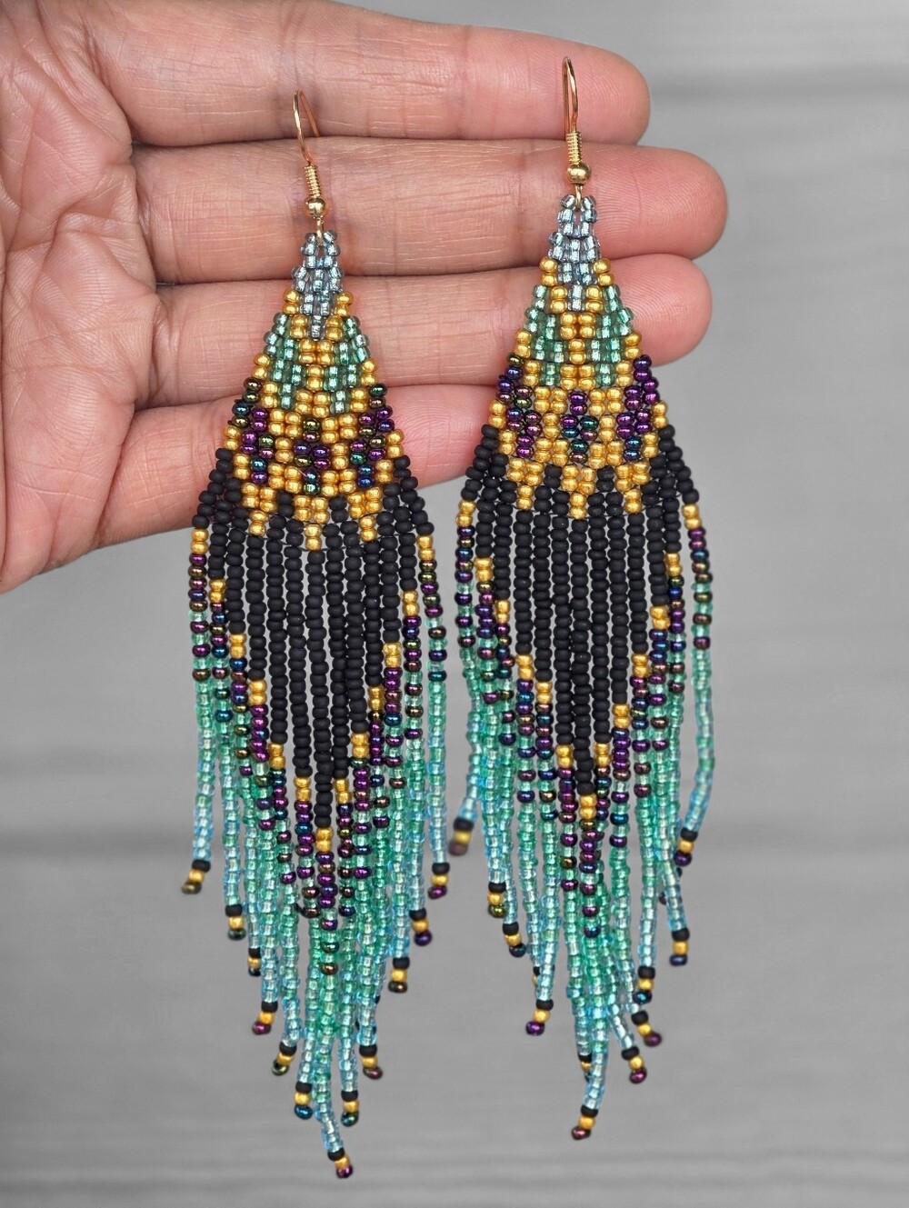 Alexa Boho Fringe Beaded Earrings Handmade Retro Jewelry Boheme